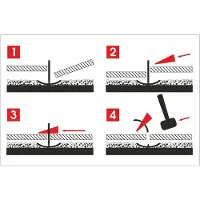 AWTOOLS Nivelliersystem ST 1,0 mm 400-teilig für Fliesen 7-15 mm