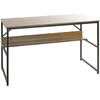 Dripio Schreibtisch eichenoptik, schwarz, 120x74x60 cm, modern