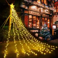 Dripio LED-Lichtslinger mit Sternspitze, 2,7 m, 193 LEDs, 8 Modi, USB