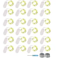 Dripio Lichterkette 30 LEDs, 3 m, warmweiß, 24 Stück, batteriebetrieben