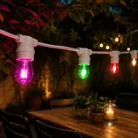 Dripio Lichtkette 10 m, 10x E27 Fassungen, IP44, verlängerbar