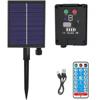 Dripio Solarpanel für Lichterkette, 1200 mAh, 3 V, IP65, mit Fernbedienung