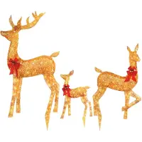 Dripio LED-Hirschfiguren aus Acryl – Weihnachtsdekoration für draußen