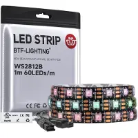 Dripio LED-Streifen WS2812B 1m 60 LEDs/m RGB IP65 schwarz