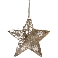 Dripio LED Weihnachtsfigur Schneeflocke, Natur, 23x7x33 cm, 1 Stück
