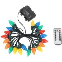 Dripio C9 LED-Lichterkette, 20 Erdbeerlampen, 16,4 ft, RGB, mit Fernbedienung