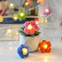 Dripio Blüten-Lichterkette 1,5 m, 10 LED, batteriebetrieben, warmweiß