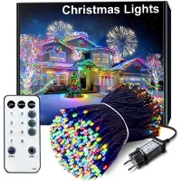Dripio 30 m LED-Lichterkette, 300 bunte Lampen, 8 Modi, wasserdicht