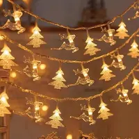 Dripio Weihnachtsbeleuchtung, 10 LEDs, 3 m, batteriebetrieben, gold