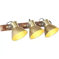 vidaXL Wandlampe Industriestil Messing 65x25 cm E27