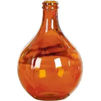 Gilde Tischvase "Vase Cordoba", orange, B:29cm H:43cm T:29cm Ø:29cm, Glas, Vasen, Tischvase