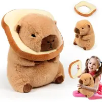 Merkloos Kapybara-Plüschtier – Kuscheltier – Perfekt für Kinder – 320g – Spielzeug in Form eines Brotes – Kuscheltier als Geschenk – Für Jungen und Mädchen