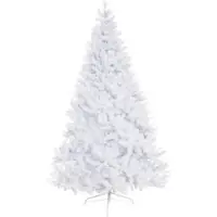 Creativ Deco Künstlicher Weihnachtsbaum "Weihnachtsdeko, künstlicher Christbaum, Tannenbaum", weiß, H:180cm, Kunststoff, Weihnachtsbäume, Künstlicher Weihnachtsbaum