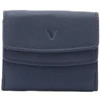 Sergio Valentini Herrengeldbörse Echtes Leder Schwarz Druckknopf Black B UNICA 9x8x2 cm IN-1064-NERO