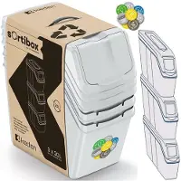 Prosperplast Sortibox Set Mit 3 Mülltonnen Für Recycling 60l