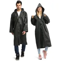 Merkloos Regenjacke, wiederverwendbar – wasserdicht – leicht – atmungsaktiv – aus EVA-Material – praktisches Design – Regenponcho