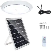 OEM Solar-Deckenleuchte 100W, 5m Kabel, Fernbedienung, Timer