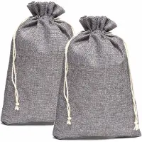 OEM Jutebeutel 30x40 cm, 5 Stück, grau, für Adventskalender