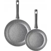 Ambition Silverstone Pfannenset 20 & 28 cm Stone Edition