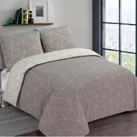 Trankielo - Bettbezug-Set, 240 x 220 cm - 100% Baumwolle - Inklusive 2 Kopfkissenbezügen - -