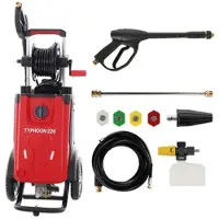 Geotech Typhoon 220 - Hochdruckreiniger mit Profi-Lanze + Rohrreiniger - 220 bar - 510 l/h