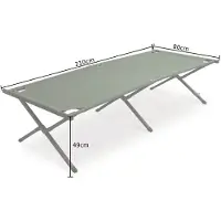 Pinguin Faltbares Reisebett Pinguinbett Campingliege, blau, Maße 210 x 80 x 49 cm