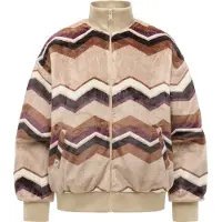 Ragwear Sweatjacke "Outdoorjacke Tills Print Y", Damen, Gr. XS, bunt (sand), Sweatjacken Sweatjacke