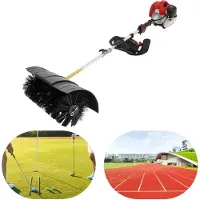 StarTech.com Benzin Gartenkehrmaschine - Handgeführte Walk-Behind Kehrbürste - 52 cm³ 2-Takt Motor - 1,7 kW 2,3 PS - 6500–8500 U/min - Metall - Luftgekühlt - Schwarz