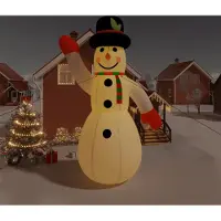 vidaXL Aufblasbarer Schneemann mit LEDs 120 cm