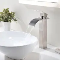 Sonstiges Waschtischarmatur Wasserfall Gebürstet Edelstahl Messing G3/8" Anschluss