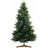 Zelsius Künstlicher Weihnachtsbaum 220 cm, Tannenbaum künstlich mit Holzständer, Naturgetreu