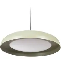 LINDBY LED-Hängeleuchte Florie, grün, Ø 40 cm, Metall