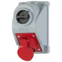 Pce 960614501 CEE-Wandsteckdose COMBO-POL 16A 4p 6h IP44