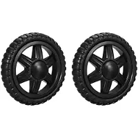 Dripio 2 Ersatz-Lenkrollen, 13,5 cm, 3 kg, schwarz, für Einkaufswagen