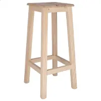 Dripio Kiefernholz-Hocker, Höhe 74 cm, unlackiert, robust