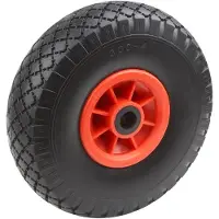Dripio Sackkarrenrad Ø 260 mm, PVC-Felge, 100 kg, Vollgummi