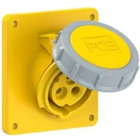 Pce 4132-4tt CEE-Anbausteckdose schräg (92x100mm) 16A 3p 4h IP67 TT 41324tt