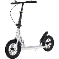 StarTech.com Tretroller - G056-045 - 30,5 cm Luftreifen - Leichtlaufende Gummireifen - Stoßdämpfend - Faltbar - Für Erwachsene und Jugendliche - Weiß