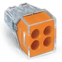 Wago 773-164 Verbindungsdosenklemme,für ein- und mehrdrähtige Leiter,max. 2,5 mm2,transparent 773164 - 100 Stück