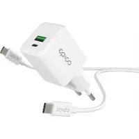EPICO GaN 20W adaptér EA20 s 1,2 m USB-C kabelem