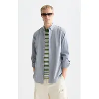 Scotch & Soda Yarndyed Dobby Regularfit Shirt Navy Größe: S | Casual hemden Outlet | Herren | Blau
