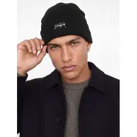 Jack & Jones Beanie "JACSEAN BEANIE", Herren, schwarz, Strick, Kunstfaser, unifarben, Mützen Beanie, Kunstfaser