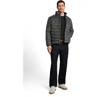 Tom Tailor Herren Lightweight Hybrid Steppjacke mit Stehkragen