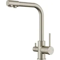 Sonstiges Küchenarmatur 3-Wege mit Trinkwasserauslauf 360° schwenkbar Edelstahl Zweigriff