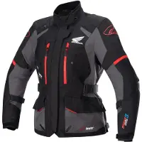 Alpinestars Stella Honda Andes V3 Drystar Jacke Black Tar Gray Bright Red