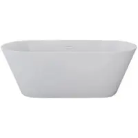 Jet-Line Badewanne freistehend Dehlia weiss 170x80 cm hochwertiges Acryl 170 x 80 cm