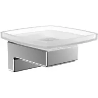 Emco cue Seifenhalter, chrom, mit Kristallglas, 323000100
