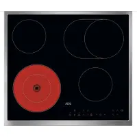 AEG TN64RA06XB, Schwarz, Integriert, 60 cm, Glaskeramikkochfeld, Glaskeramik, 4 Zone(n)