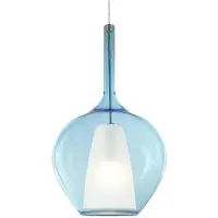 Ideal Lux Hängelampe 1x E27 blau IP20 KALIQUE 359588