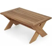JVmoebel Garten Hoher Couchtisch Moderner Stil Braun Holz Bequem Langlebig